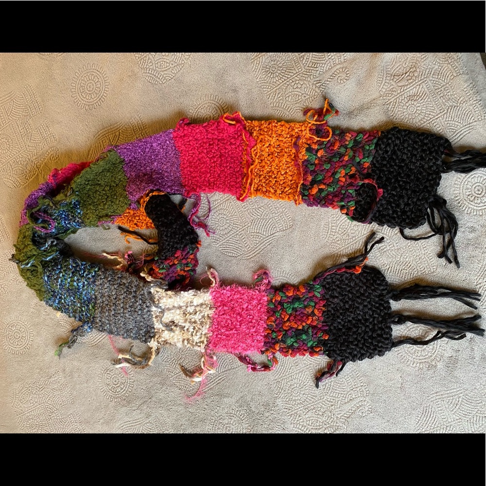 Mudd Long Multicolor Knit Scarf